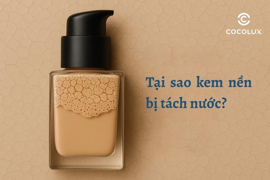 Hinh anh kem nen bi tach nuoc thanh tung lop trong chai thay ro